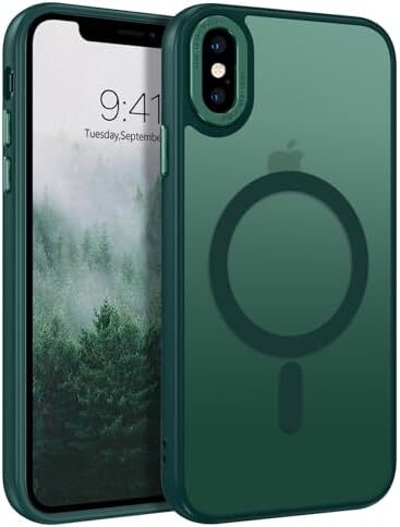 for iPhone X Case/iPhone Xs Case [Compatible with Magsafe] Translucent Matte Mag