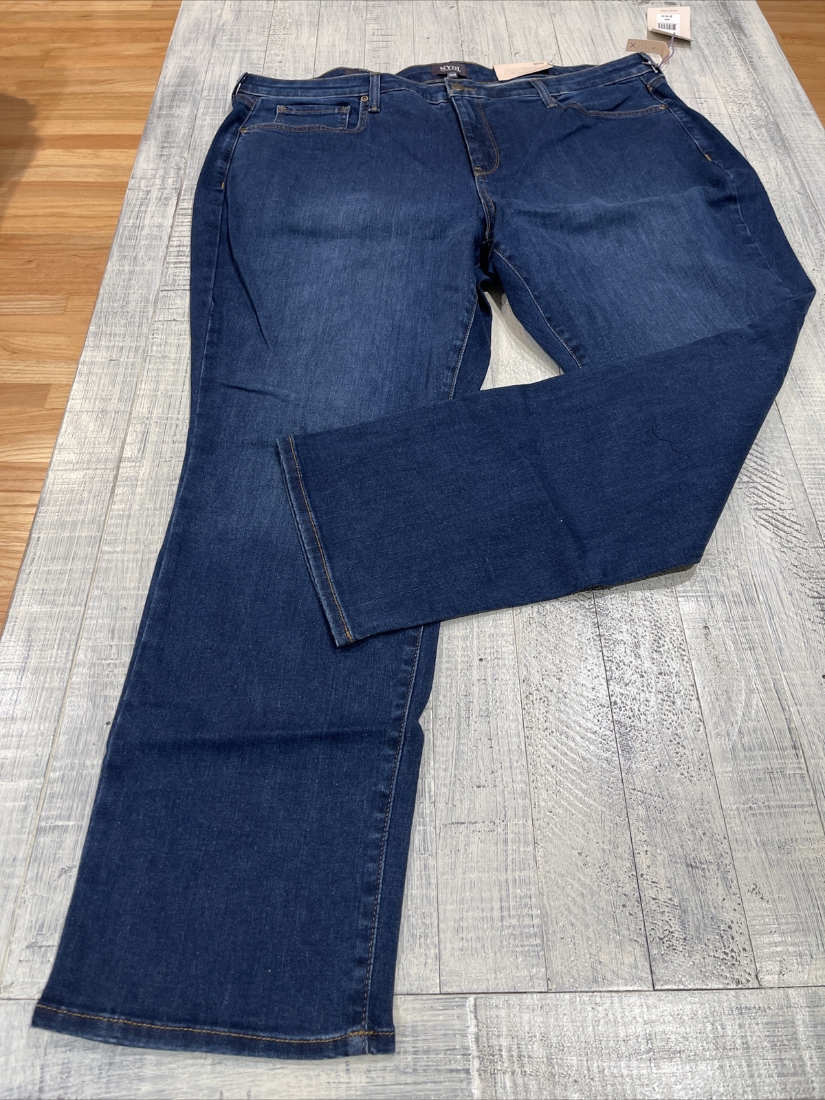 NEW NYDJ Sheri Slim Jeans 20W Women's plus Cooper wash denim New lift tuck eBay