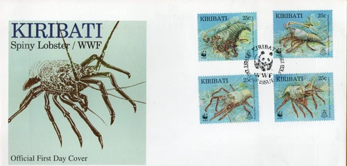 Kiribati WWF Spiny Lobster 4v First Day Cover 2nd February 1998