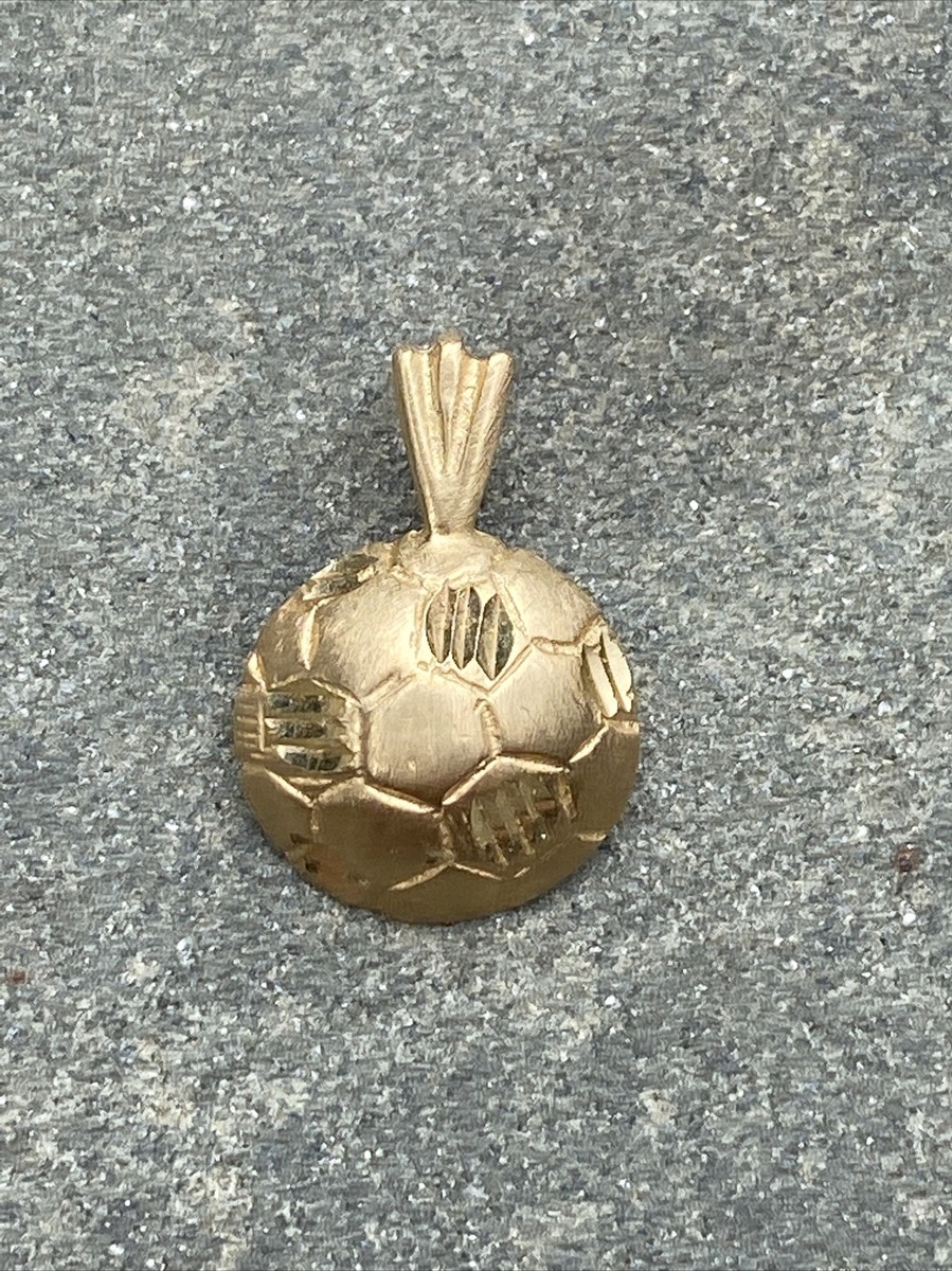 14K Yellow Gold Soccer Ball Charm or Pendant by Michael Anthony
