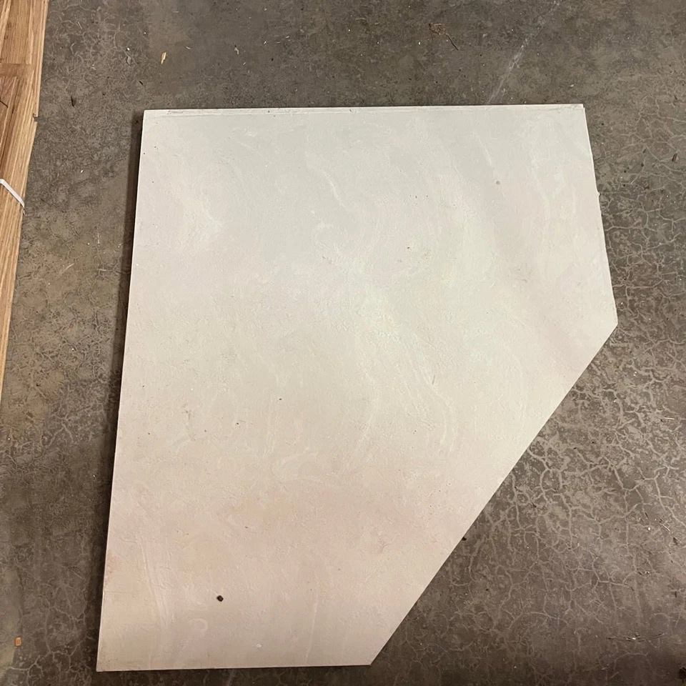 39x33.5 White Sealed Travertine Stone Slab Tile Bath Bathroom Kitchen Countertop - Image 4 of 4