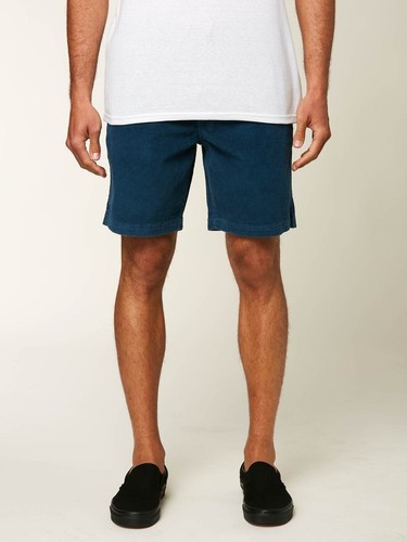 Hang Ten Corduroy Earl WalkShorts Elastic Waist Shorts Men's Size S Navy Blue - Picture 12 of 13