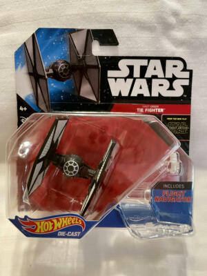 Star Wars FIRST ORDER TIE FIGHTER Hot Wheels Die Cast 1:64 New on Card 2015