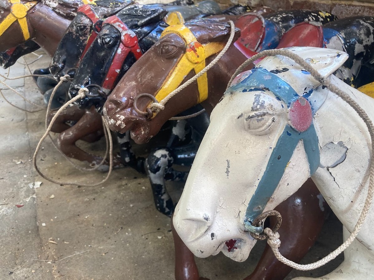 1950's 20-Horse Allan Herschell Little Beauty Carousel for