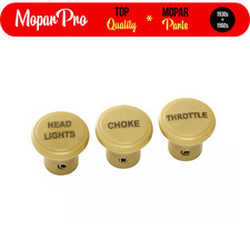 1935-1939 Chrysler Special Deluxe Brand New Dash Knob Complete Set 1935-1939 Chrysler Special Deluxe Brand New Dash Knob Complete Set
