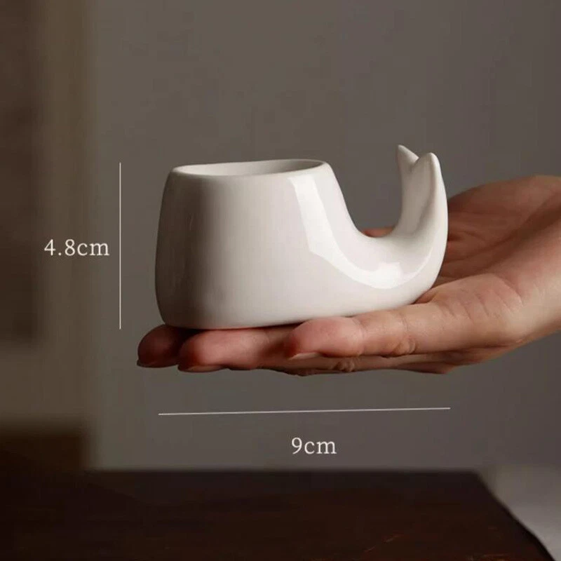 Керамический держатель для ручки в форме кита каллиграфия краска кисть для письма подставка декор - Изображение 4 из 4