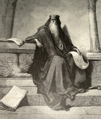 Bible Gallery Illustration SOLOMON 1880 Gustave Dore Engraving