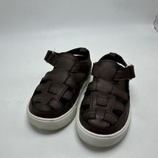 Oshkosh Bigosh Fisherman Sandals Size 5M Dark Brown Hook  Loop