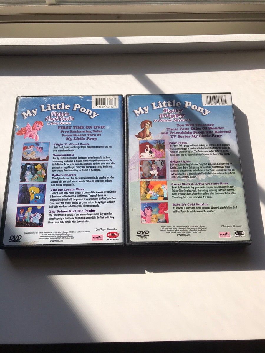 My Little Pony 2 DVD Lot Flight to Cloud Castle, Pony Puppy