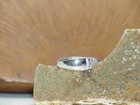 Sterling 1 Diamond Ring Wide Band Modern Sz 5 4.0Gr Vintage Criss Cross — photo 9