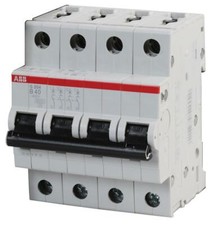 Image of Abb - S204-B40 - Circuit Breaker, Thermal Mag, 4 Pole,40a