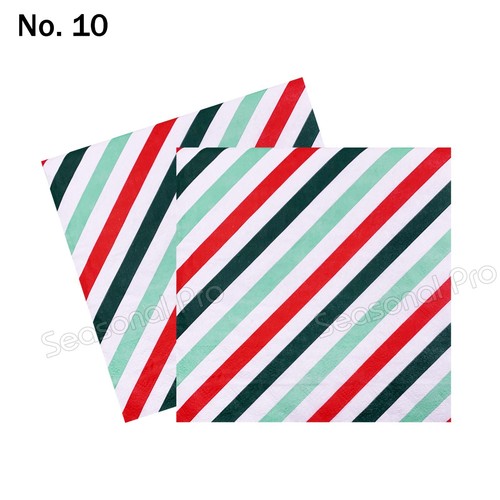 20x Christmas Paper Napkins Xmas Serviette Lunch Dinner Party Event Santa NEW - Picture 13 of 18