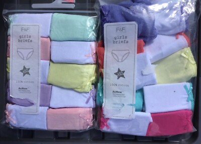 Baby/Mädchen 10er Pack pastellfarbene Slips