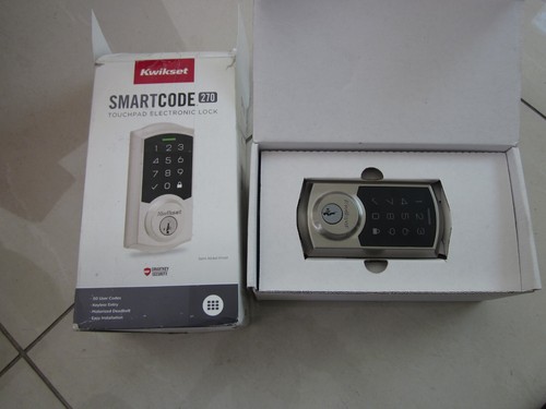 Kwikset Smartcode 270 Touchpad Elektronikschloss Satin Nickel Finish