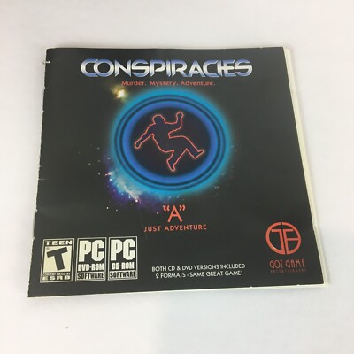 Conspiracies Murder Mystery Adventure PC Game Small Box CD-ROM