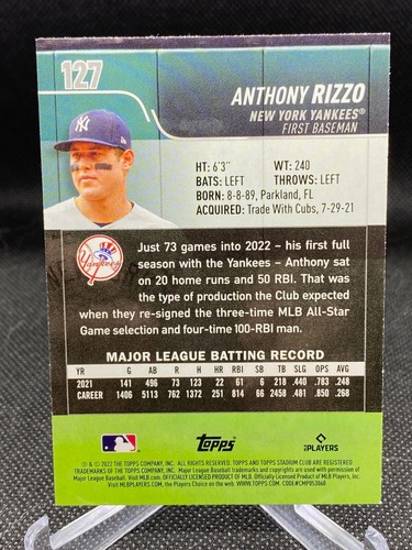 2022 Stadium Club Baseball Elige el tuyo y completa tu set - Imagen 188 de 456