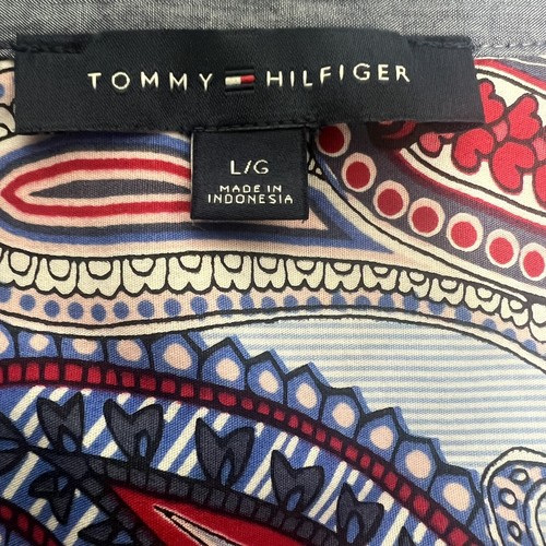 tommy hilfiger paisley print long sleeves button up size L - Picture 9 of 10