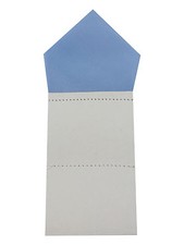 CHILDRENS/YOUTH POCKET SQUARE 1 LACE HANKY LIGHT SKY BLUE