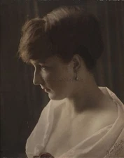 Portrait Of A Woman By Victor De Bont Vintage Silver Print Ca 1925