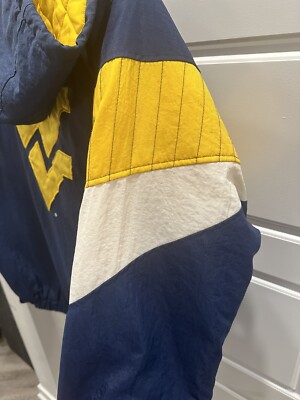 West Virginia Mountaineers Starter Jacket XL Pullover Kangaroo