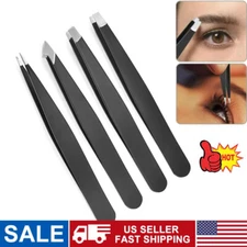 Eyebrow Tweezers Eyebrow Clip 4 pcs/Set Hair Beauty Pluckers Stainless Steel
