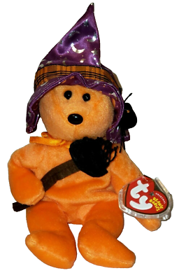 TY Beanie Baby - PRUNELLA the Halloween Bear (Hallmark Exclusive