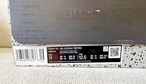 Air Jordan 7 Retro OG Cardinal Red (2022) - Picture 10 of 11