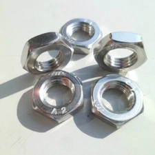 M7 M9 M11 M13 M15 M17 M19-M25 304 Stainless Steel Fine Thread Nut Hexagon Nuts
