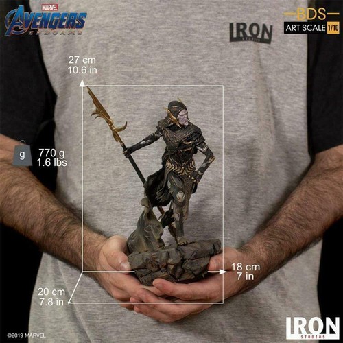 Figura Estatua Modelo Iron Studios 1/10 Corvus Glaive General Thanos Son Endgame - Imagen 10 de 12