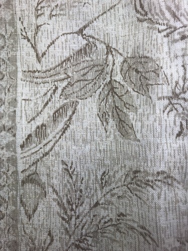 Skyel Enterprises 2267 Fabric Brown Black Leaves Branches Drapery 120�x128� MCM - Bild 2 von 9