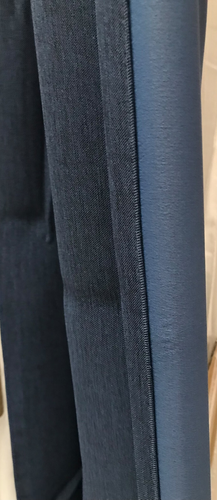 IKEA BLAUVA dunkelblau Verdunkelungsvorhänge PAAR 145x300cm Tropfen LANG Kopfband - Bild 5 von 9