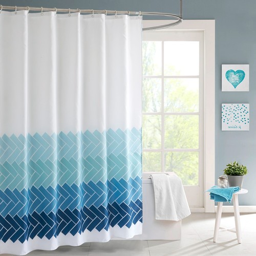 Shower Curtain Mould Proof Mildew Resistant Bathroom Polyester Fabric Curtains - Picture 86 of 167