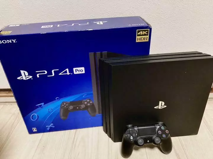 SONY PS4 PlayStation 4 Pro jet Black 1TB CUHB only Console box used  japan