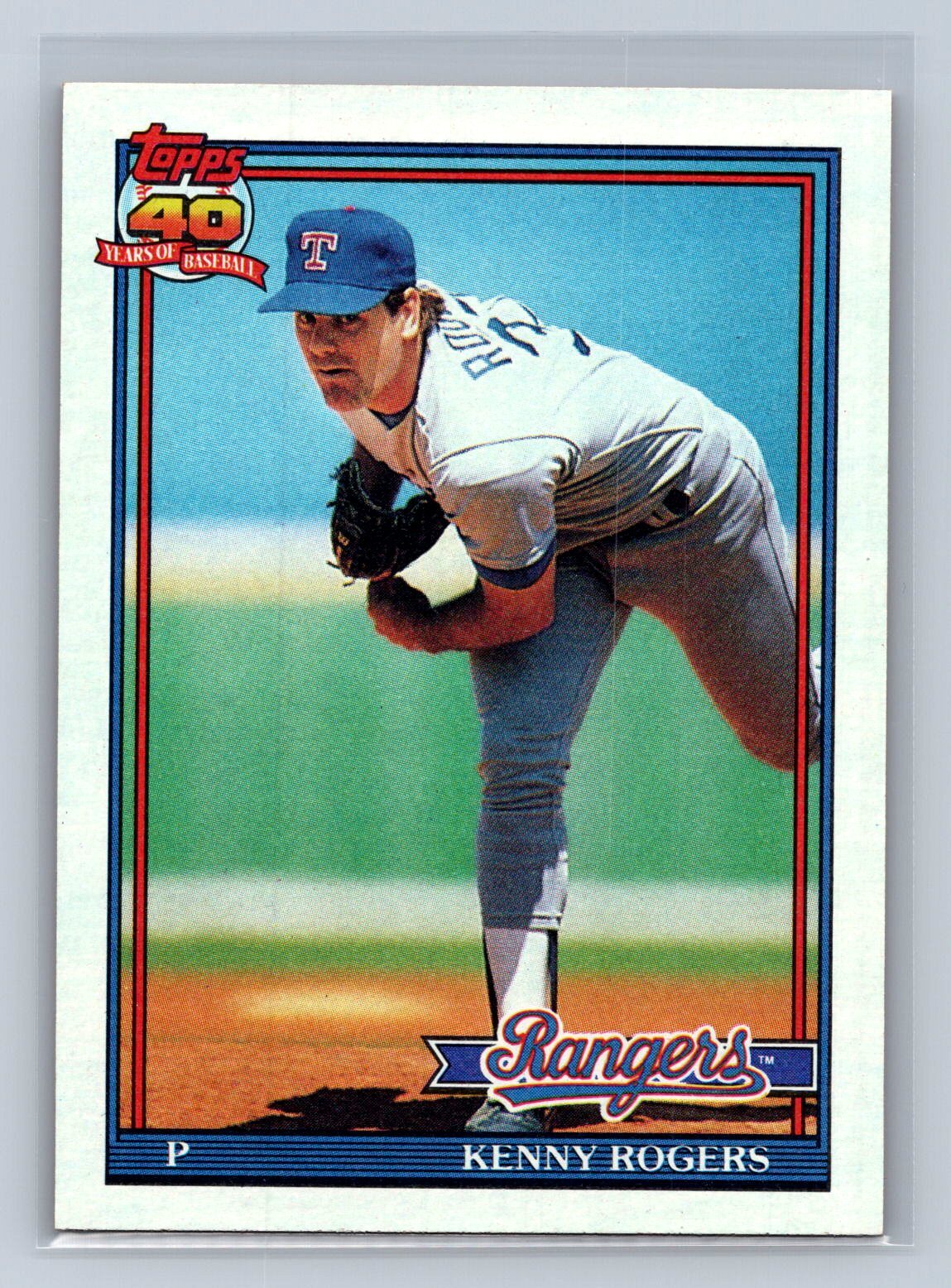 Kenny Rogers 1991 Topps #332 Texas Rangers