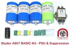 Studer A807 tape recorder BASIC recap  capacitor upgrade overhaul kit