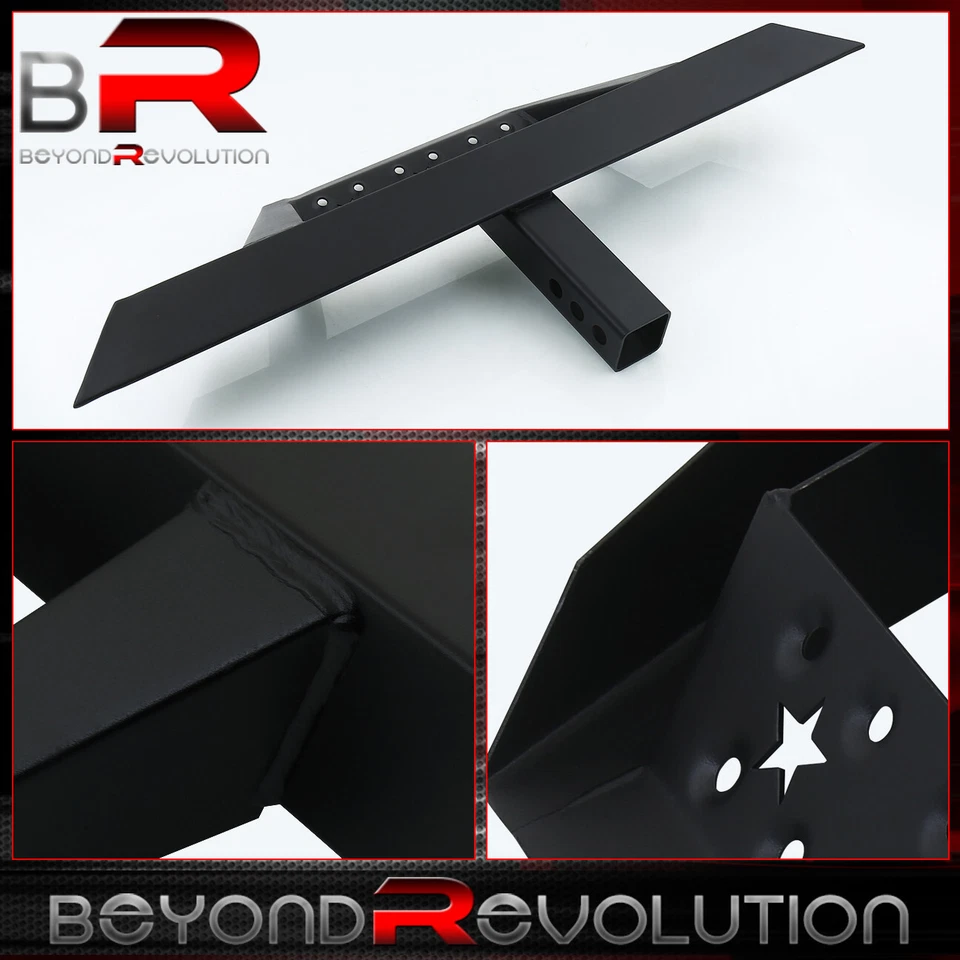 Barra de peldaños protectora de enganche de remolque puerta trasera receptor universal de 2 pulgadas Foto 3 de 4