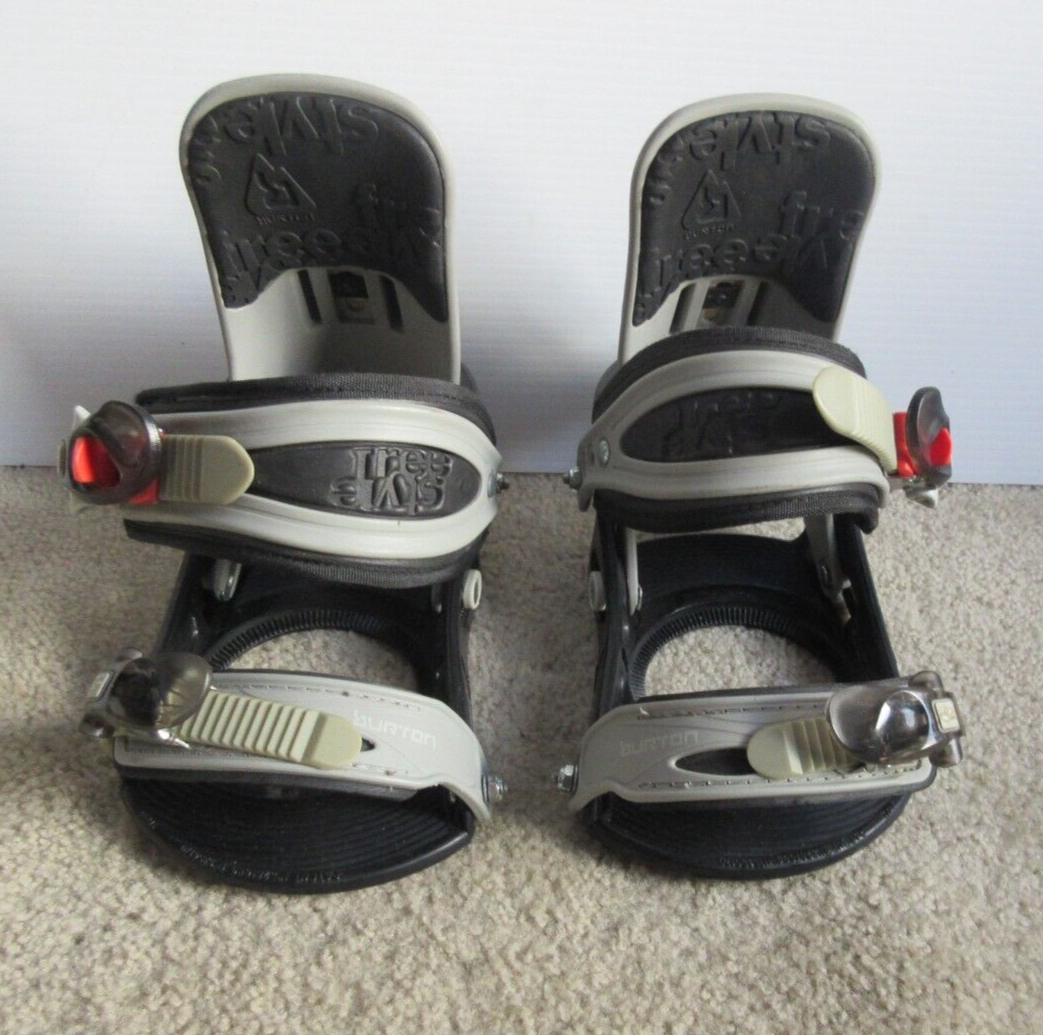 Burton Freestyle Black and Gray Snowboard Bindings Size Small | eBay