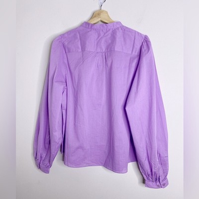 uniqlo purple blouse