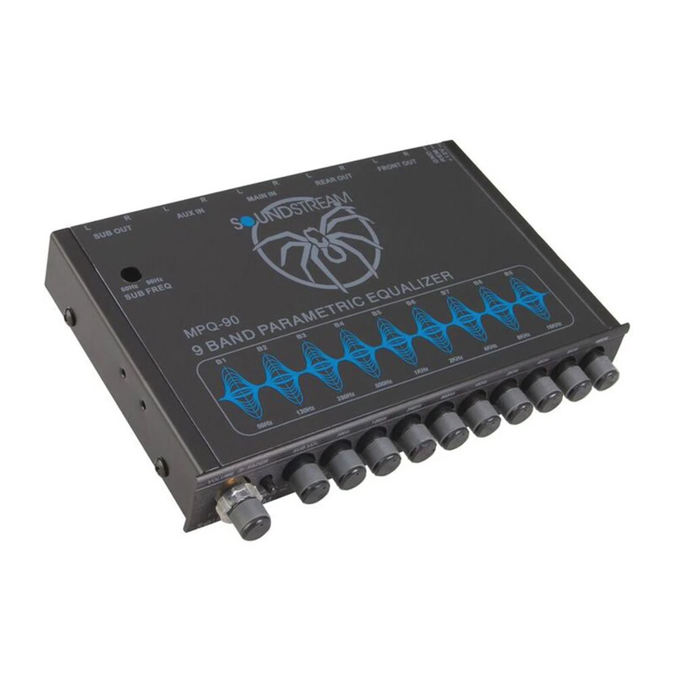 Soundstream MPQ-90 9-Band Car Graphic Equalizer w/ Subwoofer Level Control - Image 4 of 4