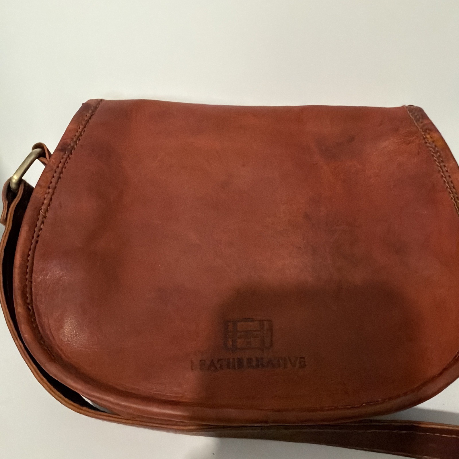 Leathernative  Purse Medium Messenger Crossbody B… - image 8