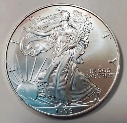 1999 Uncirculated American Silver Eagle One Ounce Coin