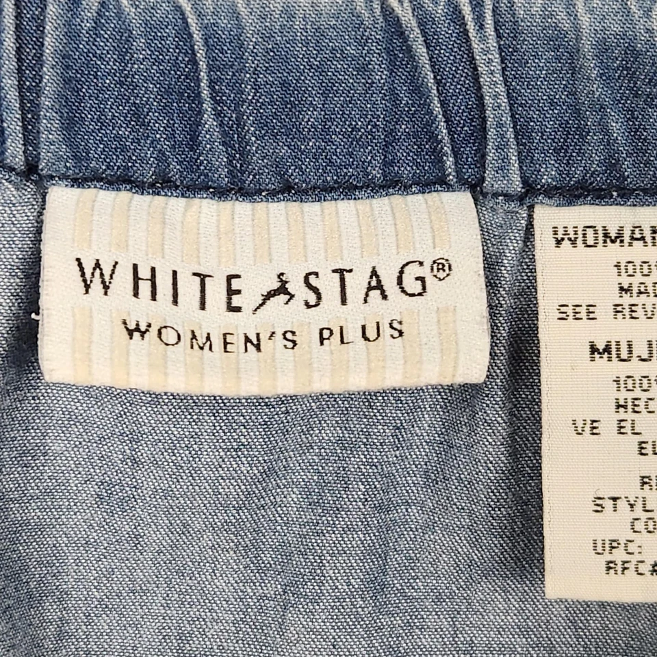 Белый олень юбка женщин плюс 18 Вт/20 Вт синий джинсовой ткани ярусный оборки эластичный пояс богемное - Изображение 3 из 4