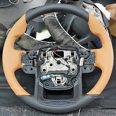Full Leather Heated Steering Wheel with Trim Fit 2014+ Land Rover Sport SVR L494