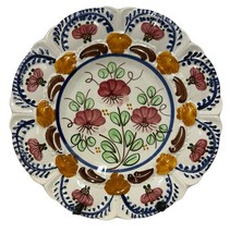 Vintage HNOS Martinez Hand Painted Plate Spain Espana 31cm Floral