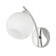 Image of Chrome Wall Light 1x40w E27 White Shade - New