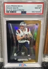 Panini Prizm Deca 2024 Drake Maye #213 Black Gold Prizm /5 RC PSA 8 2/5