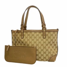 Gucci GG Canvas Tote Bag Brown Canvas Gold Hardware 269878 #RC06248