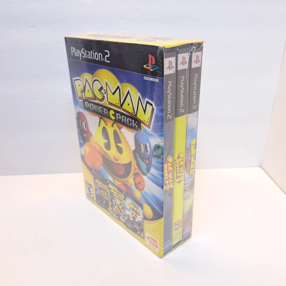 Pac-Man Power Pack (PlayStation 2) New Sealed 3-pack - Image 2 of 4