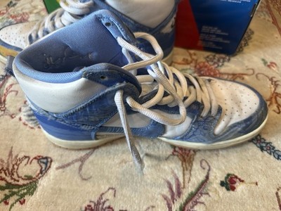 Nike SB Dunk High Carpet Company Blue White Graphic Leather High-Top Sneakers