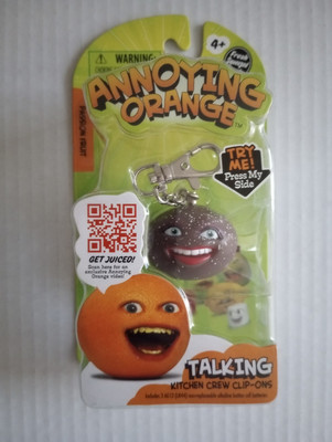 Annoying Orange 1.5'' Talking Lemon Kitchen Crew Clip-On Figure Doll *BRAND NEW*